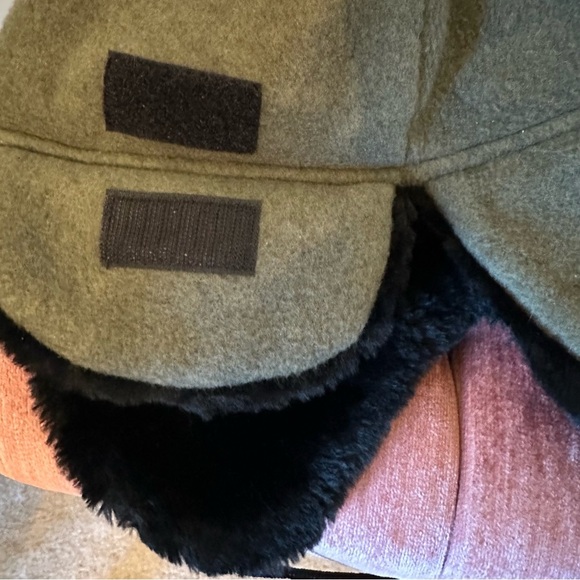 Turtle Fur VINTAGE Warm Vermont Trapper Hat Winter Hunting Ski Fleece Fur Lined - Picture 3 of 6